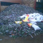 Up to 60 tons of redundant glass bottles is bought every day in our on going effort to minimize waste to the
landfIlls