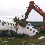Excavator with grab breaks up a Boeing 727, originally owned by Nationwide Airlines before bankruptcy, for
removal to our shredding faci lity,